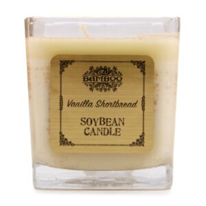 Vanilla Shortbread Soybean Jar Candle in a recycled glass jar