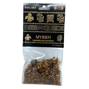 Handcrafted Banjara Tree Resin - Myrrh with a rich, smoky aroma from India.