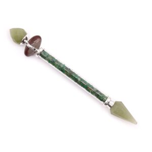 Shiva Lingam Magic Wand made from Green Adventurine for positive energy.