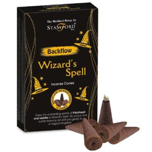 Backflow incense cones in decorative packaging, perfect for gifting and home fragrance.
