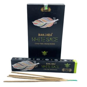 Banjara Tribal Smudge Incense sticks made from white sage.