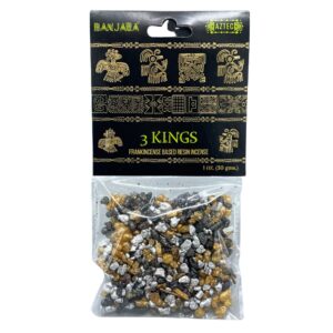 Handcrafted Banjara Tree Resin - 3 Kings with a rich smoky aroma from India.