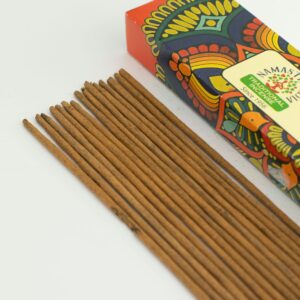 Namaste Mandala Masala Incense sticks with Oud Royal scent in a serene setting.