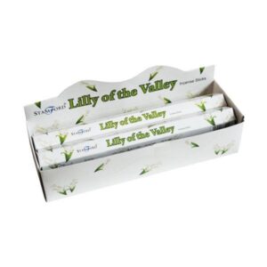Hexagonal incense sticks with a delicate Lily of the Valley fragrance.