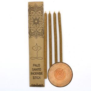 Large Palo Santo incense sticks with a sandalwood scent for a calming atmosphere.