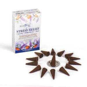 A collection of Stress Relief cones by Soul Inspirations for calming environments.