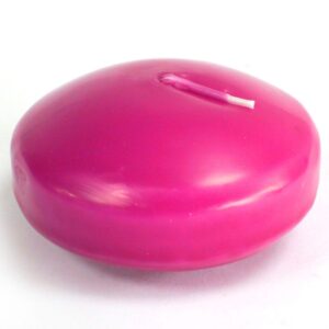 Large lavender floating candle perfect for romantic displays at weddings.