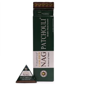 Jumbo Golden Nag Patchouli backflow incense cones with smoke effect