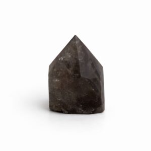Polished Smoky Quartz points showcasing warm translucent tones.
