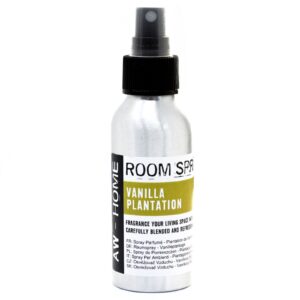 100ml room spray in aluminium bottle with vanilla plantation scent
