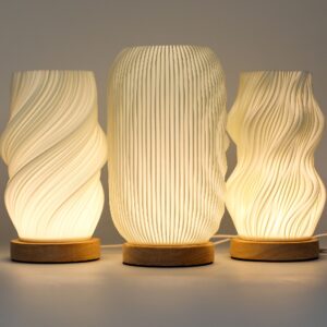 Star Twisted New Wave Lamp with three brightness settings for versatile lighting.