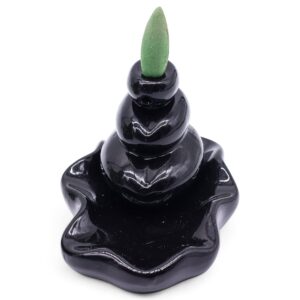 Hexagon box containing 10 Masala backflow incense cones with rainforest scent.