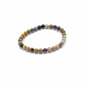 Handcrafted Gemstone Manifestation Bracelet featuring Rare Mookaite beads.