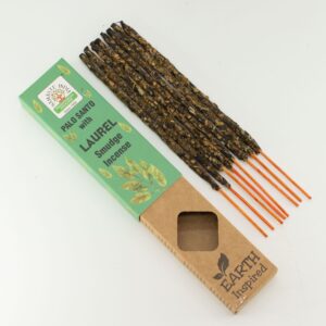 Natural-style incense sticks with earthy texture and herbal aroma in a serene setting.