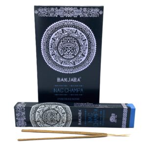 Banjara Tribal Smudge Incense sticks with tribal art packaging.
