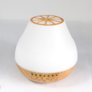 Bluetooth speaker atomiser with colour change LED and timer function.