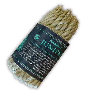Rope incense sticks with rhododendron and juniper fragrance for a calming atmosphere.