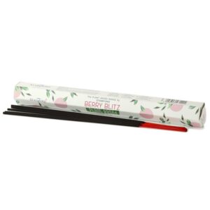 Berry Blitz plant-based incense sticks in a decorative packaging.