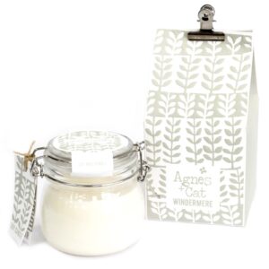 Kilner jar candle inspired by the serene Lake District atmosphere.