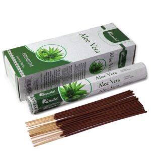 Aromatika Charcoal Free Hex Incense sticks in Aloe Vera packaging