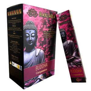Banjara Buddha incense sticks with floral and spiced fragrance for emotional harmony.