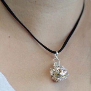 Silver Angel Bell Night-time crafted from 92.5 silver with a delicate design.