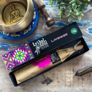 Lavender incense sticks from Soul Inspirations for a calming atmosphere.