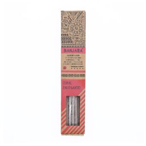 Set of six Palo Santo smudge sticks in a decorative Banjara box.