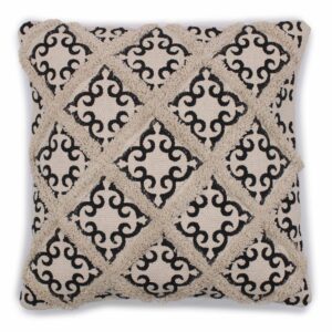 Lux Criss-Cross & Print cushion cover adding texture to a stylish living space.