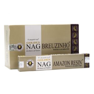 Golden Nag Breuzinho incense sticks in a decorative packaging.