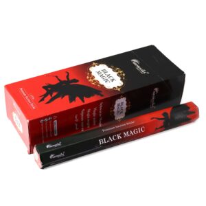 Aromatika Charcoal Free Hex Incense sticks in Black Magic packaging