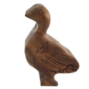 Handmade Sheesham wood Bali Magic Box featuring a playful duck design.