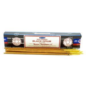 Satya Incense Sticks in Black Opium scent, perfect for creating a calming atmosphere.