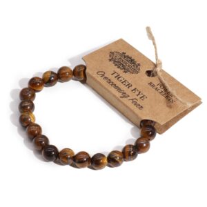 Stretchable Tiger Eye Power Bracelet, perfect for any outfit and occasion.