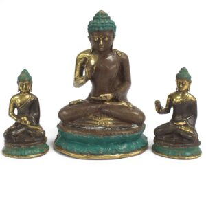 Elegant large brass Buddha statue for home decor and meditation spaces.
