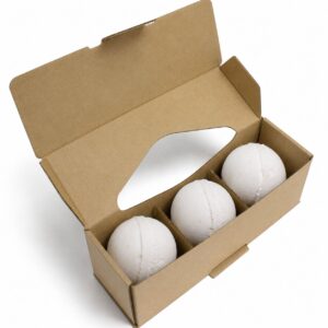 Set of three vibrant bath bombs in a relaxing setting.