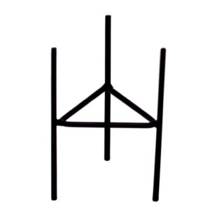 Stylish iron candle holder designed for outdoor garden use.