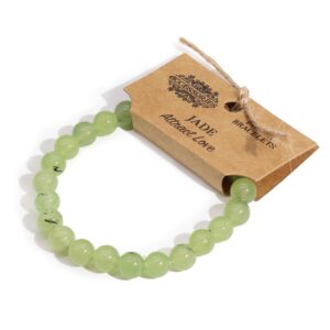Stretch Jade Power Bracelet designed for stylish and comfortable wear.
