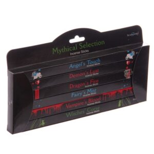 Stamford Black Incense Gift Set with sticks and holder for calming fragrance.