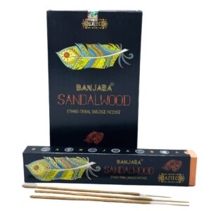 Banjara Tribal Smudge Incense sticks with tribal artwork packaging.