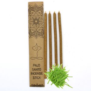 Large Palo Santo incense sticks infused with refreshing lemongrass scent.