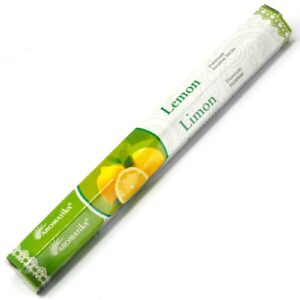 Natural Masala Incense Sticks with energising lemon aroma in a pack.