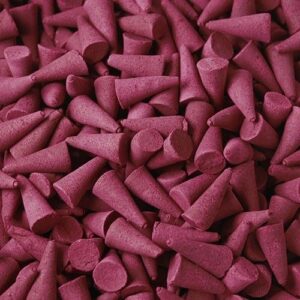 Bulk strawberry incense cones in vibrant colours, perfect for gifting or personal use.