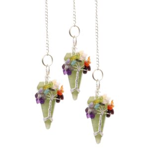 Aventurine magic pendulum designed for chakra balancing and spiritual guidance.
