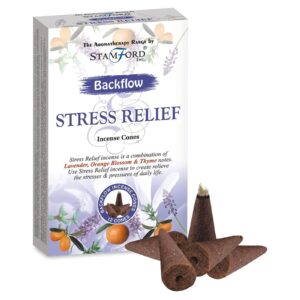 Aromatherapy backflow cones for stress release, designed for calming home fragrance.