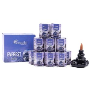 Hexagon-shaped box containing 10 backflow incense cones inspired by Everest.