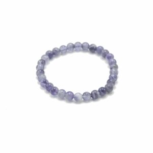 Handcrafted amethyst bracelet designed for calmness and serenity.