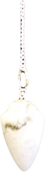 Rainbow Moonstone pendulum with silver chain and gemstone bead