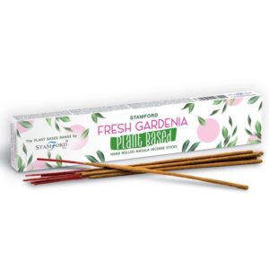 Fresh Gardenia plant-based incense sticks for a calming atmosphere.