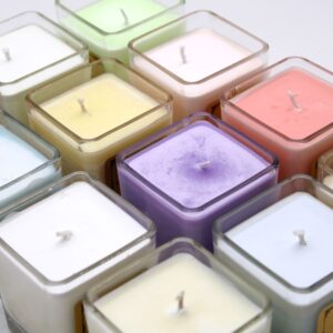Home Bakery Soybean Wax Candle in a recycled glass jar with a dust cover.